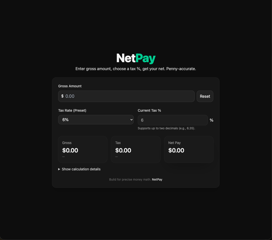 NetPay preview